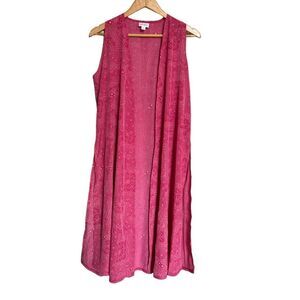 LuLaRoe Joy Vest Pink Size Small NWT